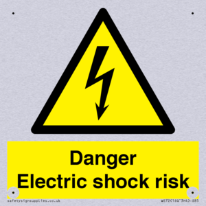 Danger Electric shock risk